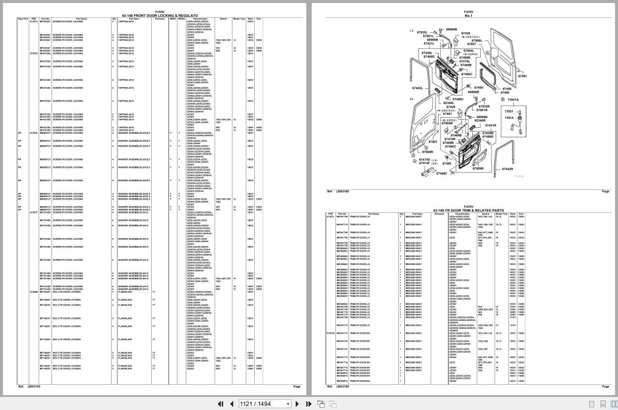 Mitsubishi Fuso Truck FU55V Spare Parts Catalog (2)