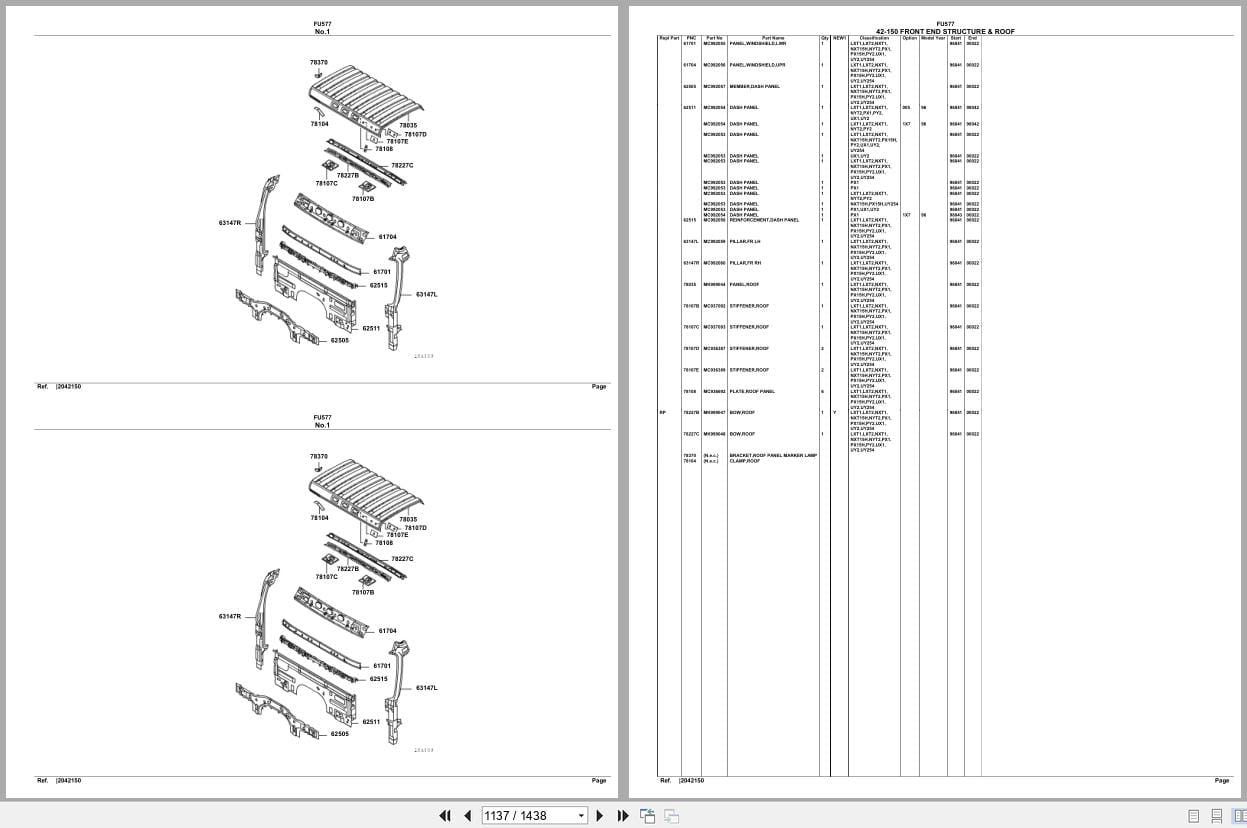 Mitsubishi Fuso Truck FU577 Full Spare Parts Catalog (2)