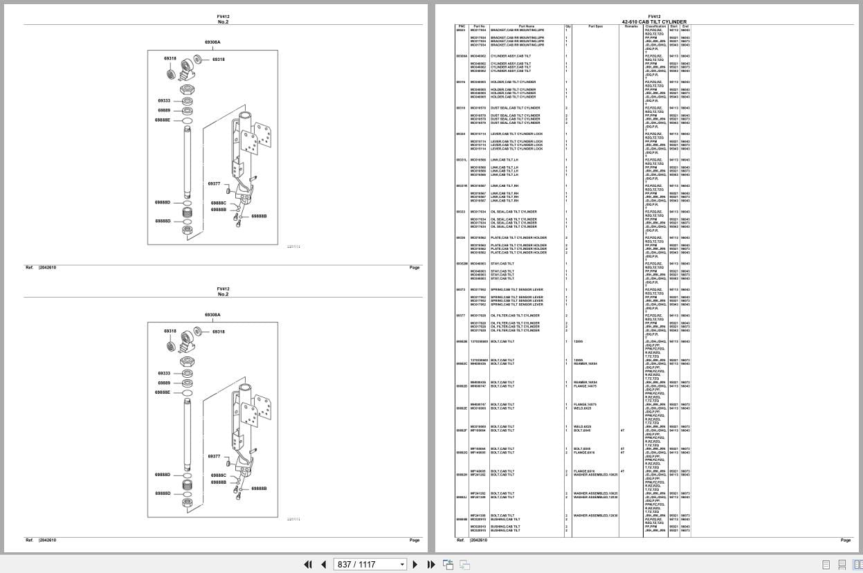 Mitsubishi Fuso Truck FV412 Spare Parts Catalog (2)