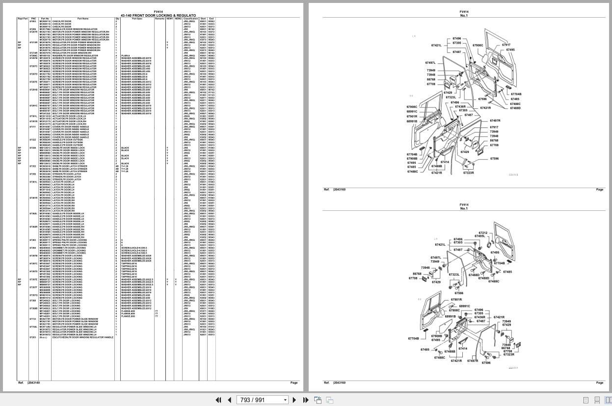 Mitsubishi Fuso Truck FV414 Spare Parts Catalog (2)