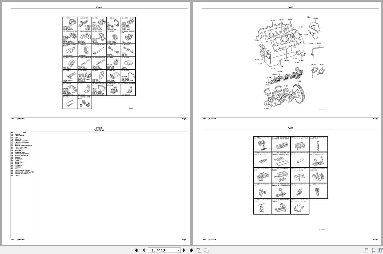Mitsubishi Fuso Truck FV415 GXP Spare Parts Catalog (1)