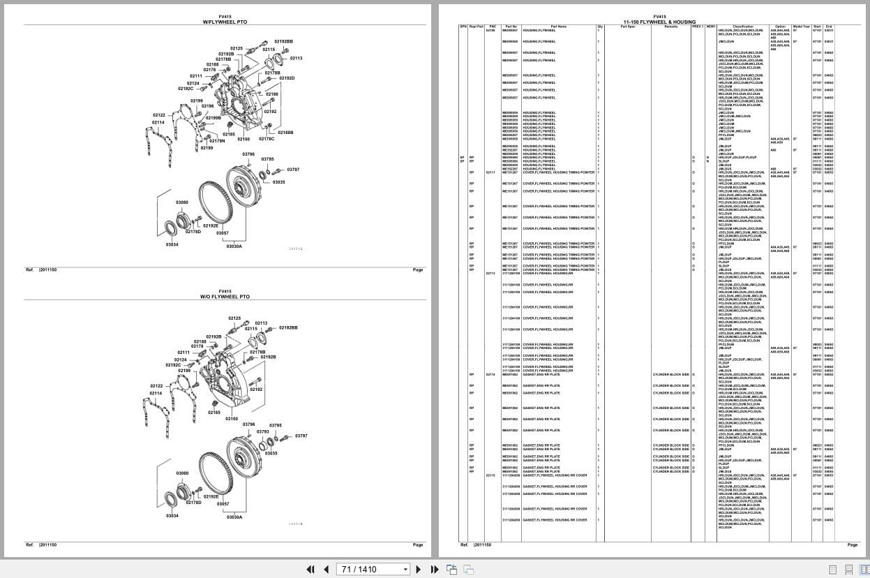 Mitsubishi Fuso Truck FV415 GXP Spare Parts Catalog (2)