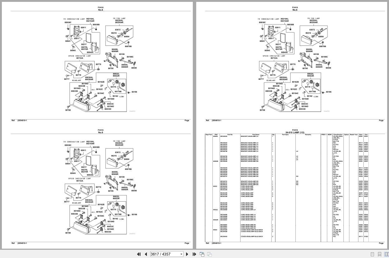 Mitsubishi Fuso Truck FV416 Spare Parts Catalog (2)