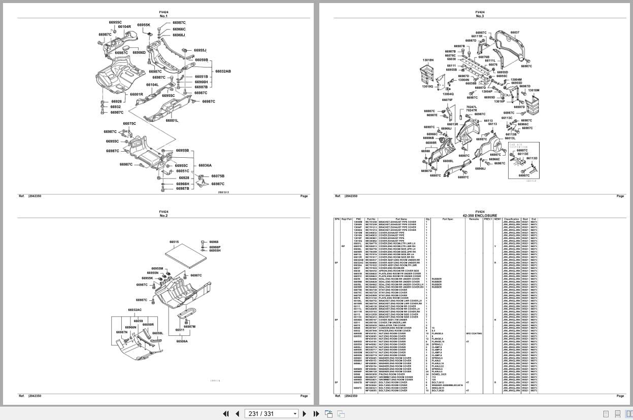 Mitsubishi Fuso Truck FV424 Spare Parts Catalog (2)