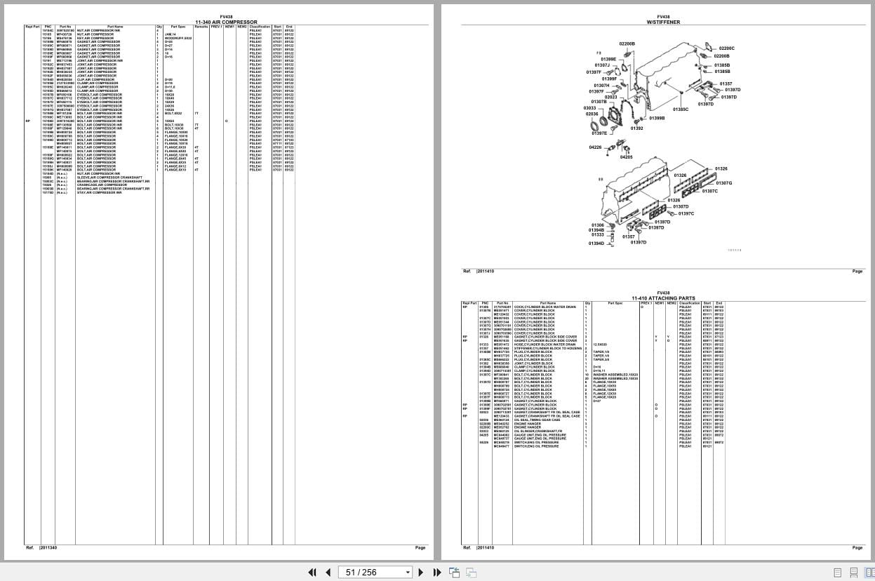 Mitsubishi Fuso Truck FV438 Euro Spare Parts Catalog (2)
