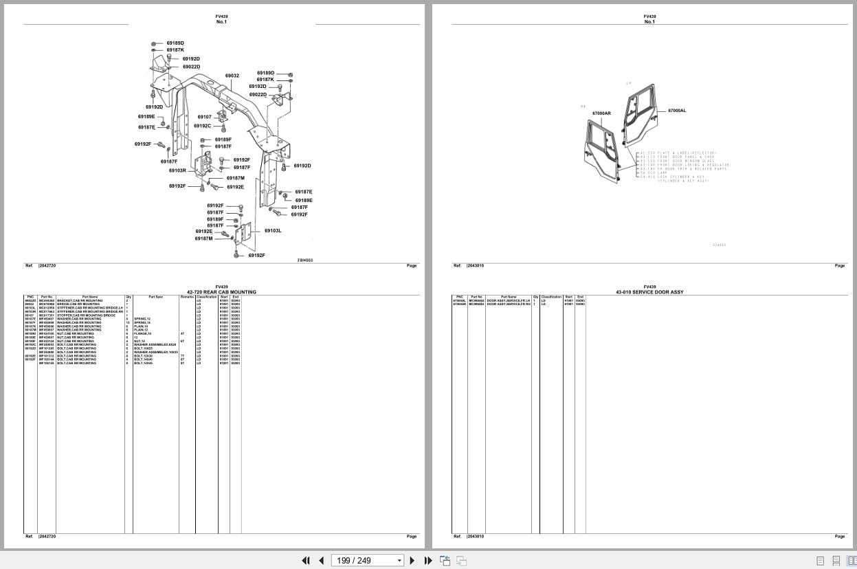 Mitsubishi Fuso Truck FV439 Spare Parts Catalog (2)
