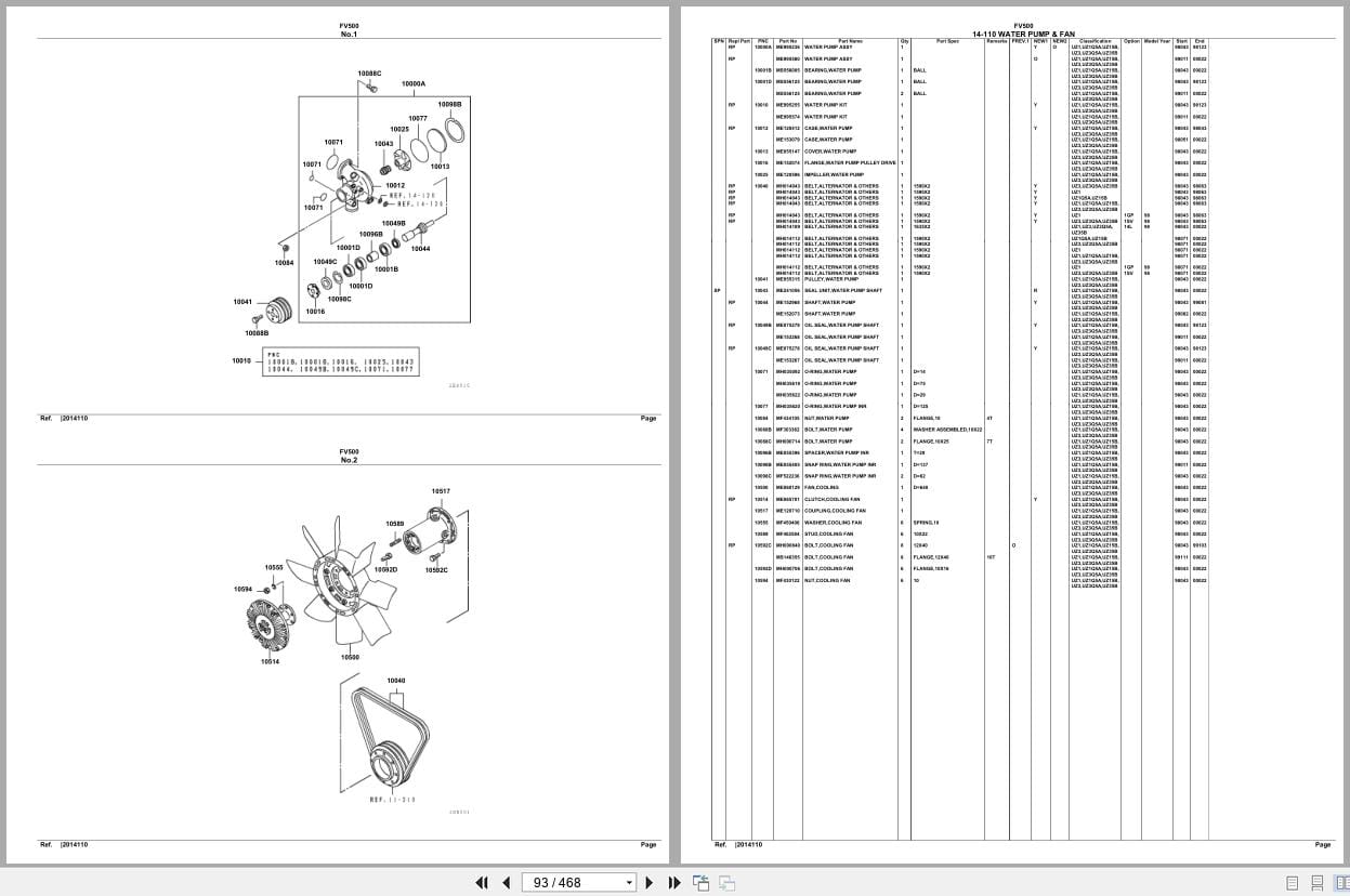 Mitsubishi Fuso Truck FV500 Spare Parts Catalog (2)