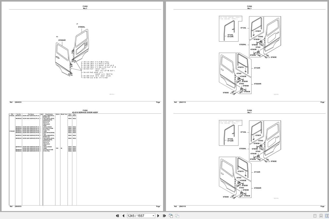 Mitsubishi Fuso Truck FV509 Spare Parts Catalog (2)
