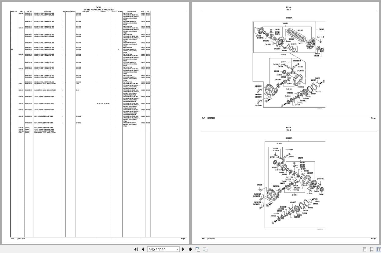 Mitsubishi Fuso Truck FV50L Spare Parts Catalog (2)