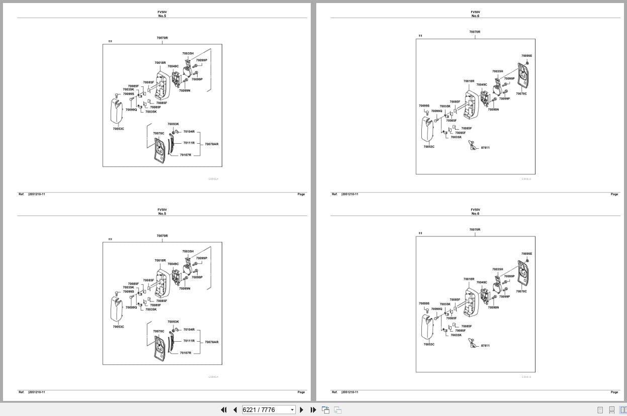 Mitsubishi Fuso Truck FV50V Spare Parts Catalog (2)