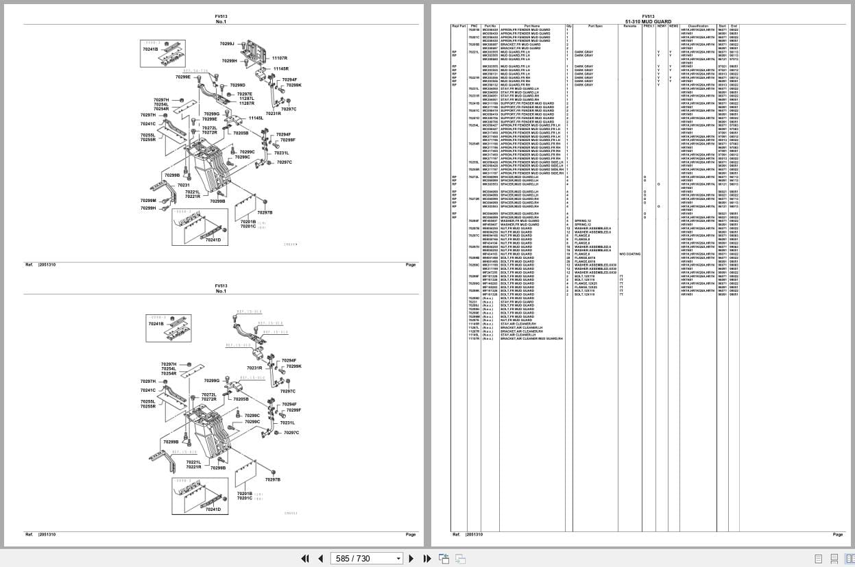 Mitsubishi Fuso Truck FV513 Spare Parts Catalog (2)