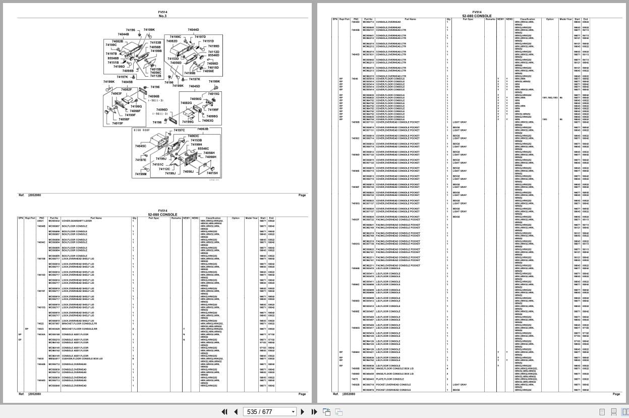 Mitsubishi Fuso Truck FV514 Spare Parts Catalog (2)