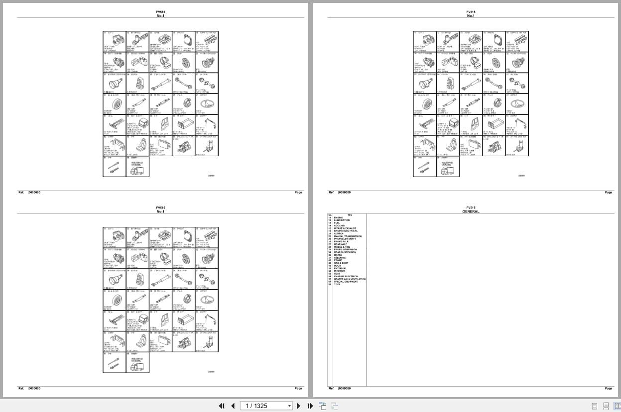 Mitsubishi Fuso Truck FV515 Spare Parts Catalog (1)