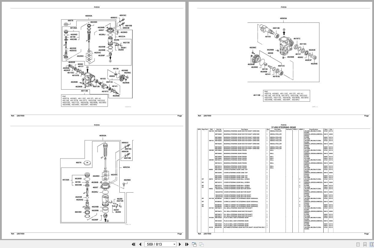 Mitsubishi Fuso Truck FV519 GXP Spare Parts Catalog (2)