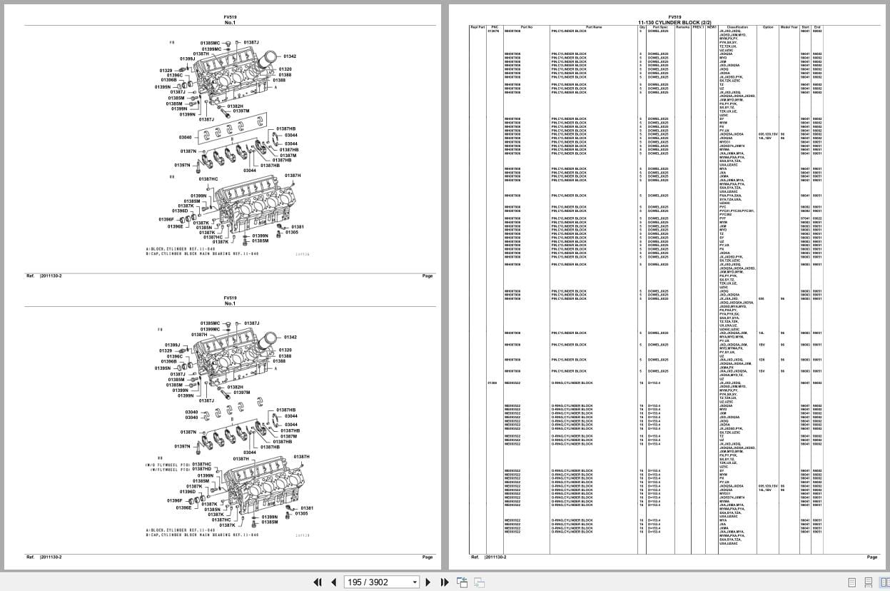 Mitsubishi Fuso Truck FV519 Spare Parts Catalog (2)