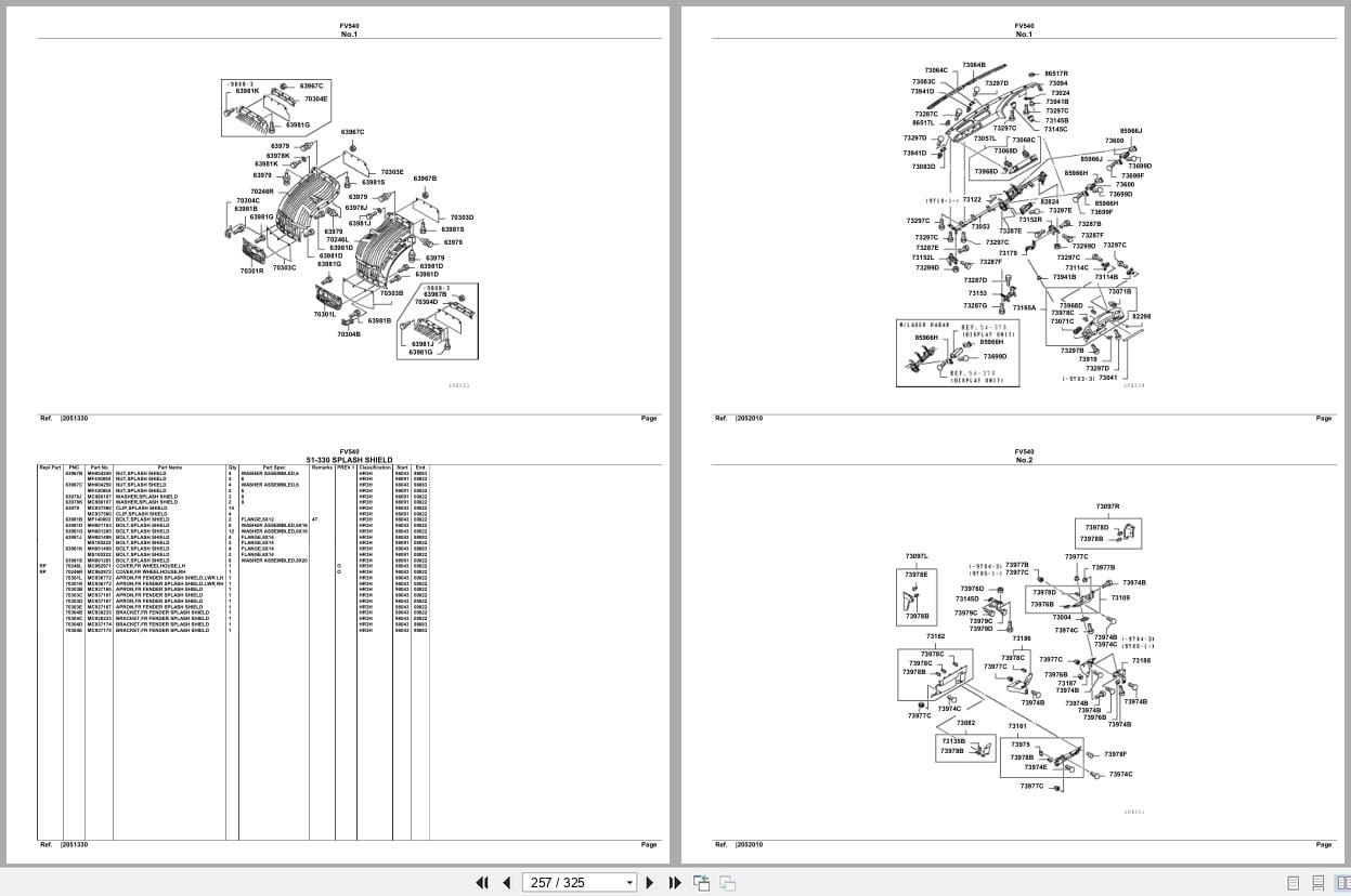Mitsubishi Fuso Truck FV540 Spare Parts Catalog (2)