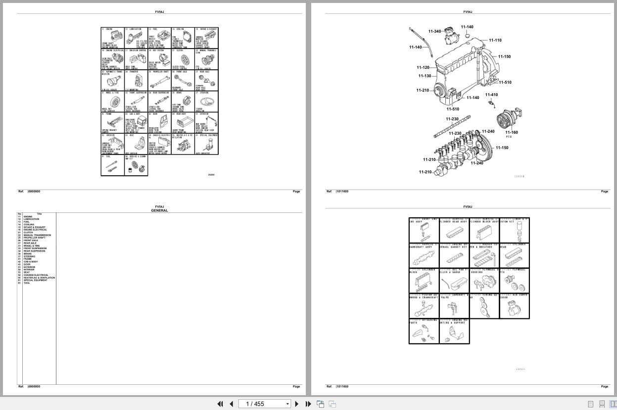 Mitsubishi Fuso Truck FV54J GXP Spare Parts Catalog (1)