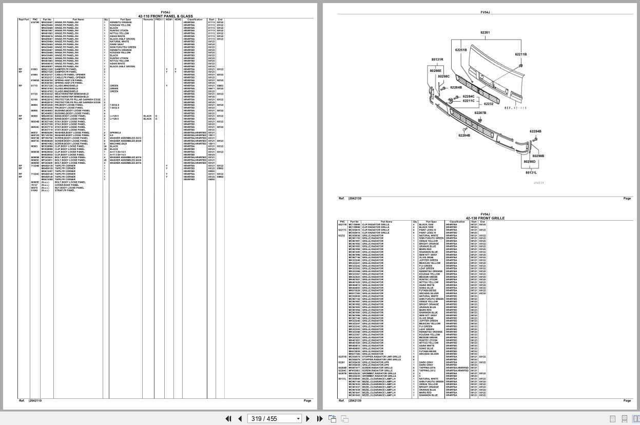 Mitsubishi Fuso Truck FV54J GXP Spare Parts Catalog (2)