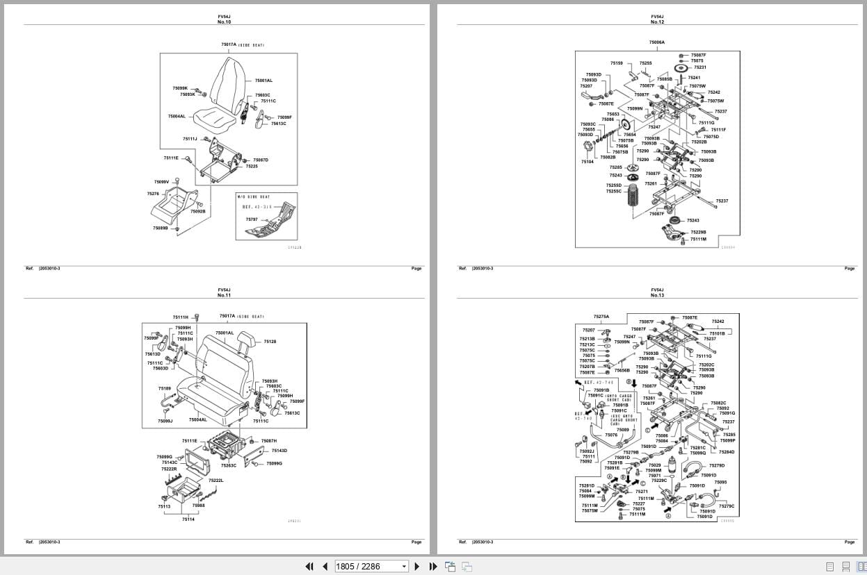 Mitsubishi Fuso Truck FV54J Spare Parts Catalog (2)