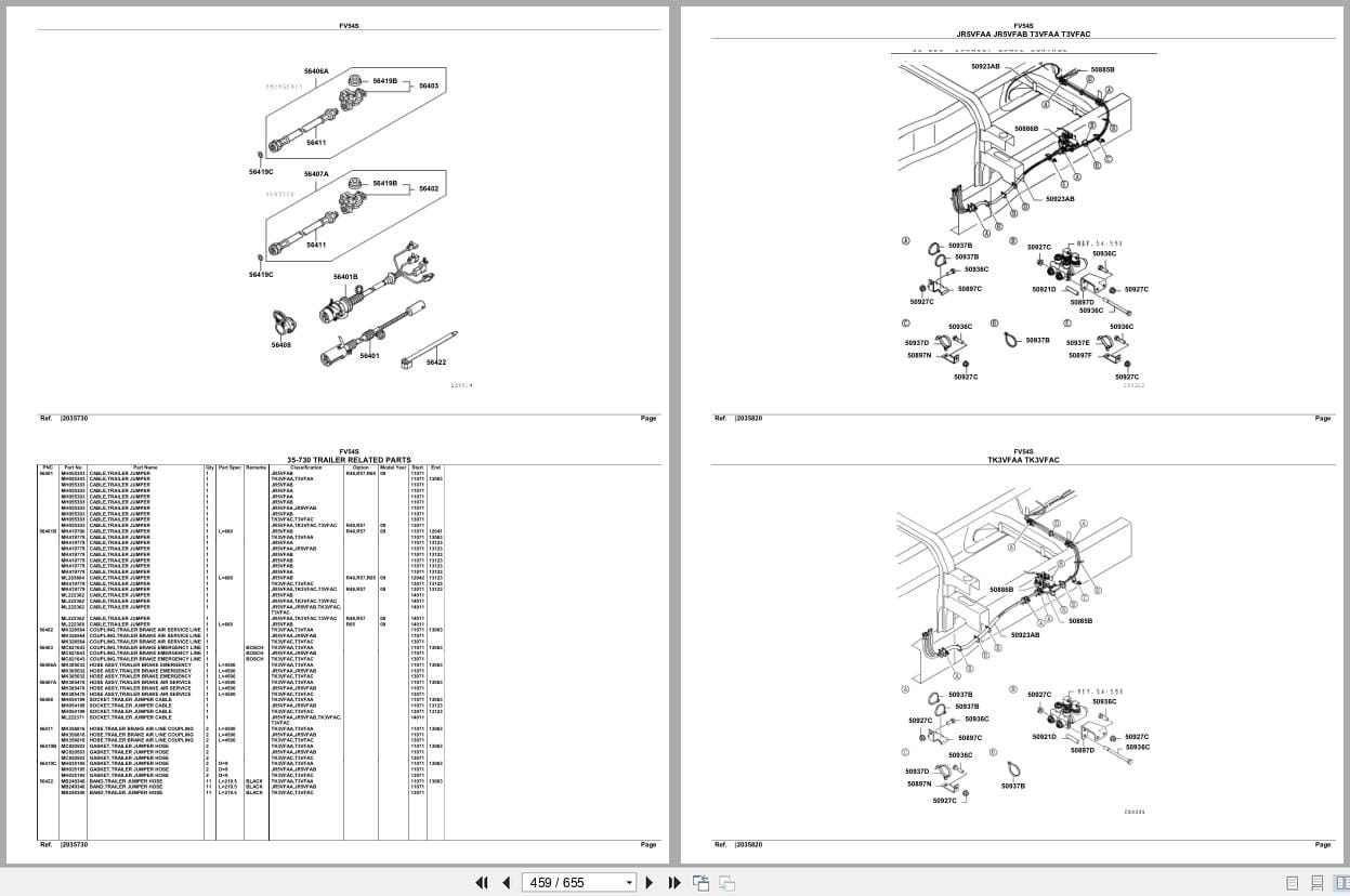 Mitsubishi Fuso Truck FV54S GXP Spare Parts Catalog (2)