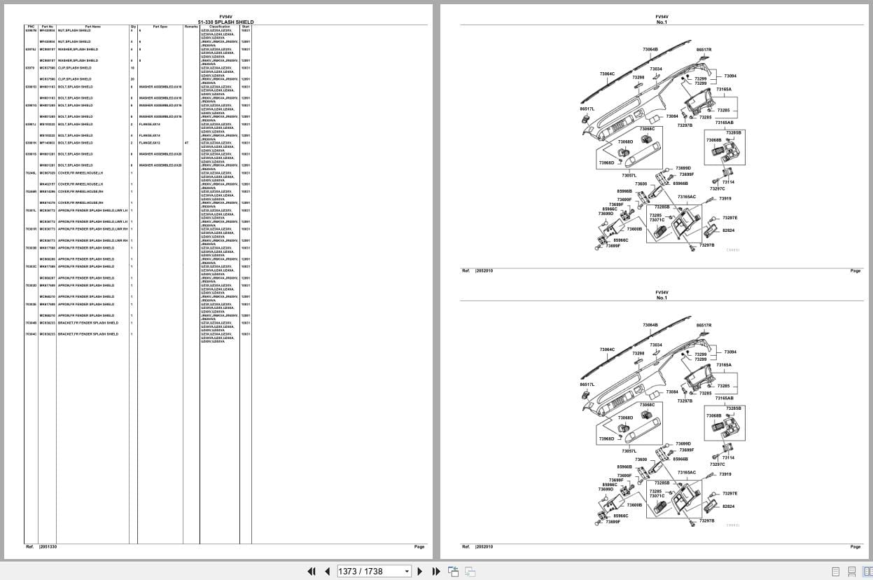 Mitsubishi Fuso Truck FV54V Spare Parts Catalog (2)