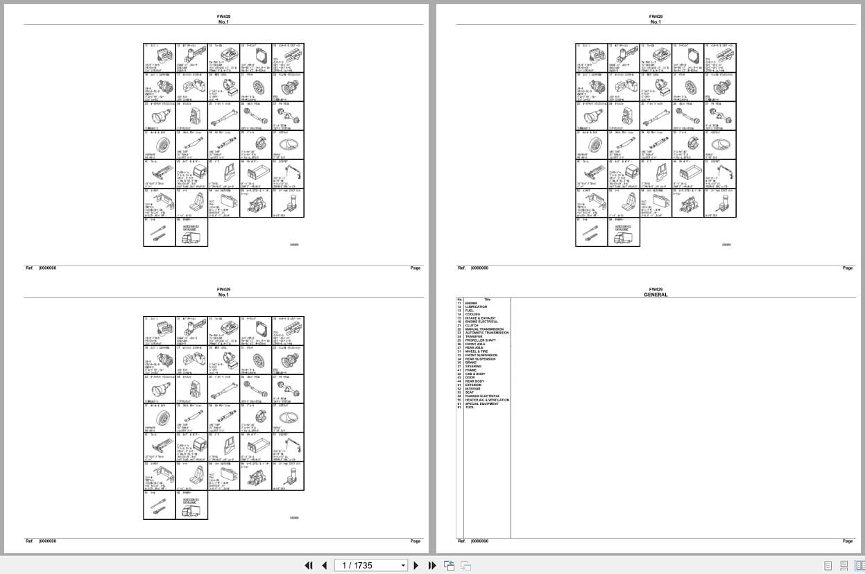 Mitsubishi Fuso Truck FW429 Spare Parts Catalog (1)