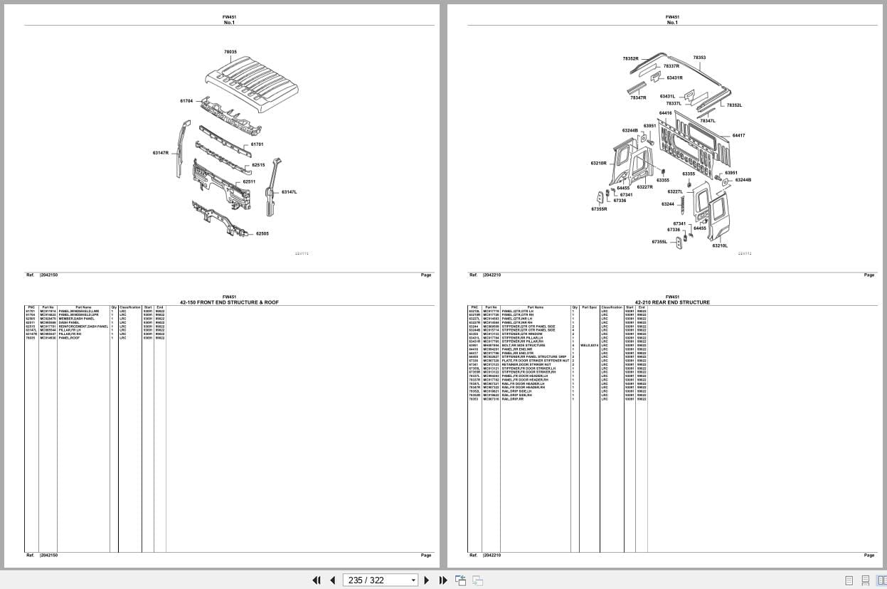 Mitsubishi Fuso Truck FW451 Spare Parts Catalog (2)