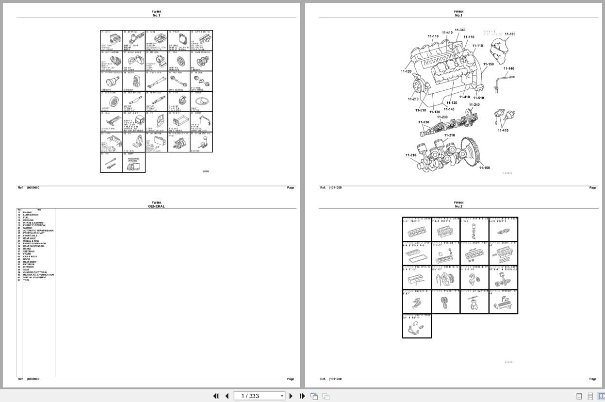 Mitsubishi Fuso Truck FW464 Spare Parts Catalog (1)