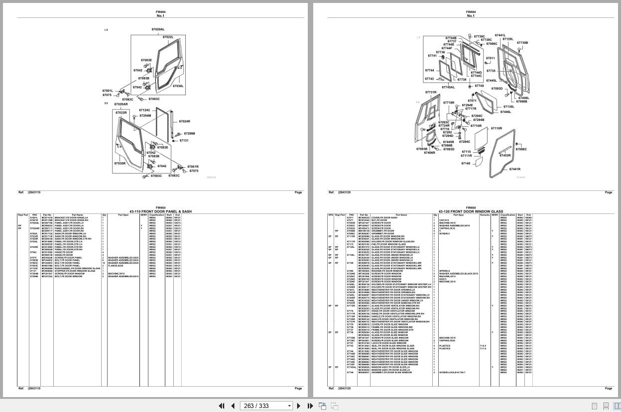Mitsubishi Fuso Truck FW464 Spare Parts Catalog (2)