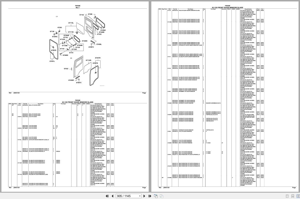 Mitsubishi Fuso Truck FW50M Spare Parts Catalog (2)