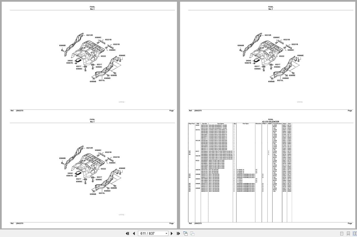 Mitsubishi Fuso Truck FX50L Spare Parts Catalog (2)