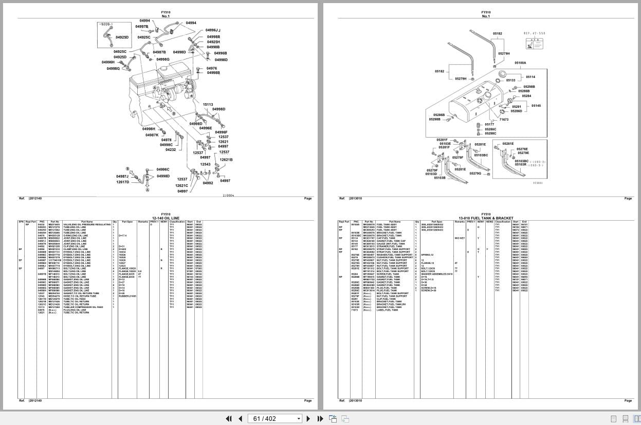 Mitsubishi Fuso Truck FY510 Spare Parts Catalog (2)