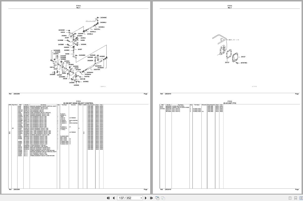 Mitsubishi Fuso Truck FY515 Spare Parts Catalog (2)