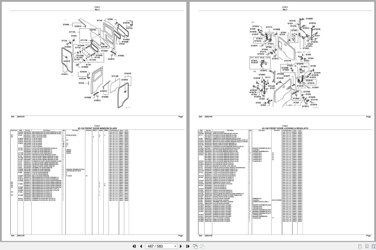 Mitsubishi Fuso Truck FY517 Spare Parts Catalog (2)