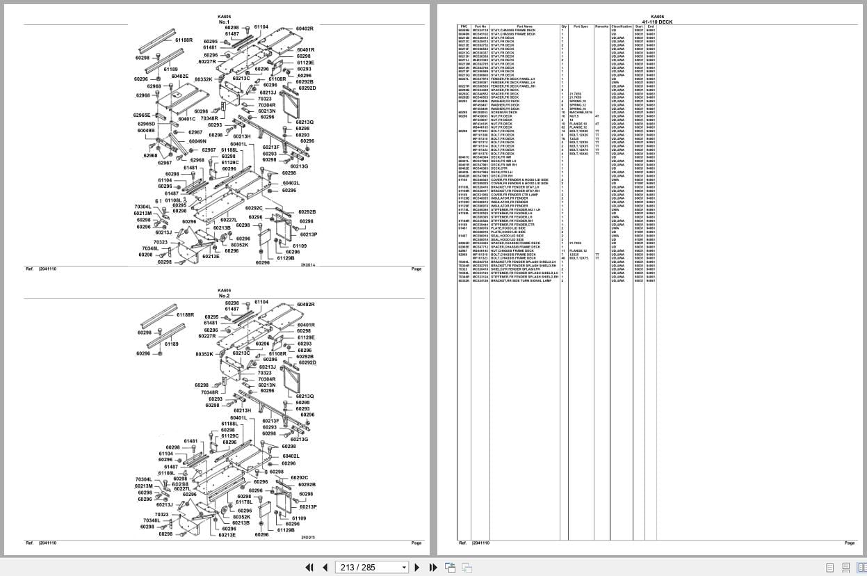 Mitsubishi Fuso Truck KA606 Spare Parts Catalog (2)