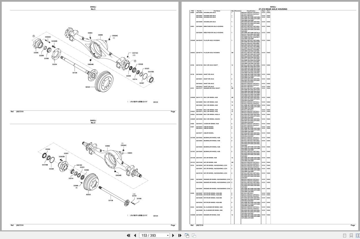 Mitsubishi Fuso Truck SWS2J Spare Parts Catalog (2)