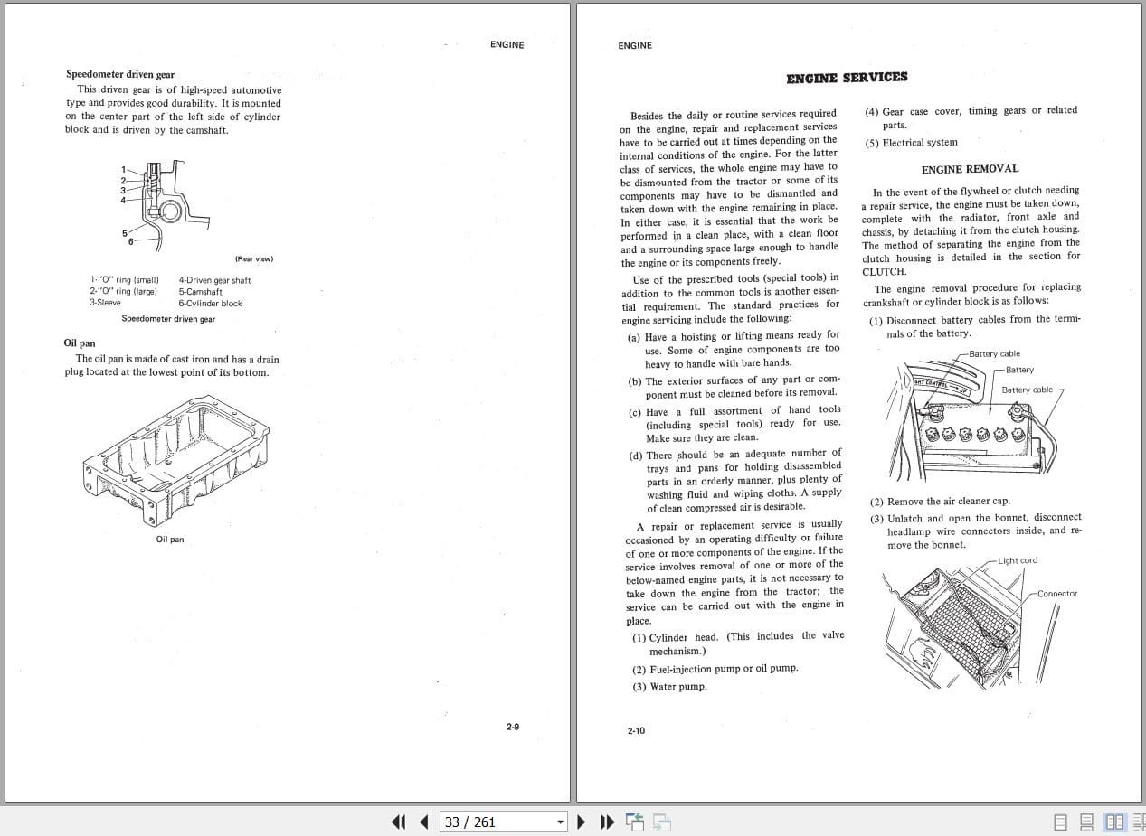 Mitsubishi Tractor 670 670D Engine K4D Repair Manual (2)