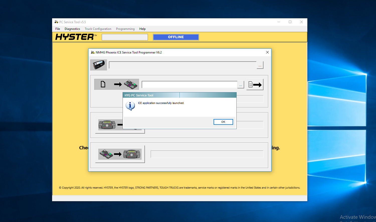 NMHG Phoenix ICE Service Tool Programmer V6.2