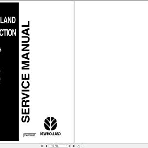 New Holland Backhoe Loader LB75 Service Manual 86618975 (1)