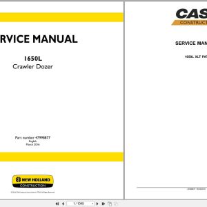 New Holland Crawler Dozer 1650L Service Manual 47998877 (1)
