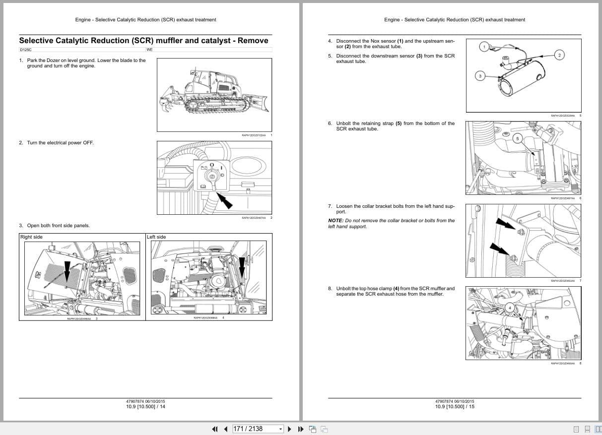New Holland Crawler Dozer D125C Stage IIIB Service Manual 47907874 (2)