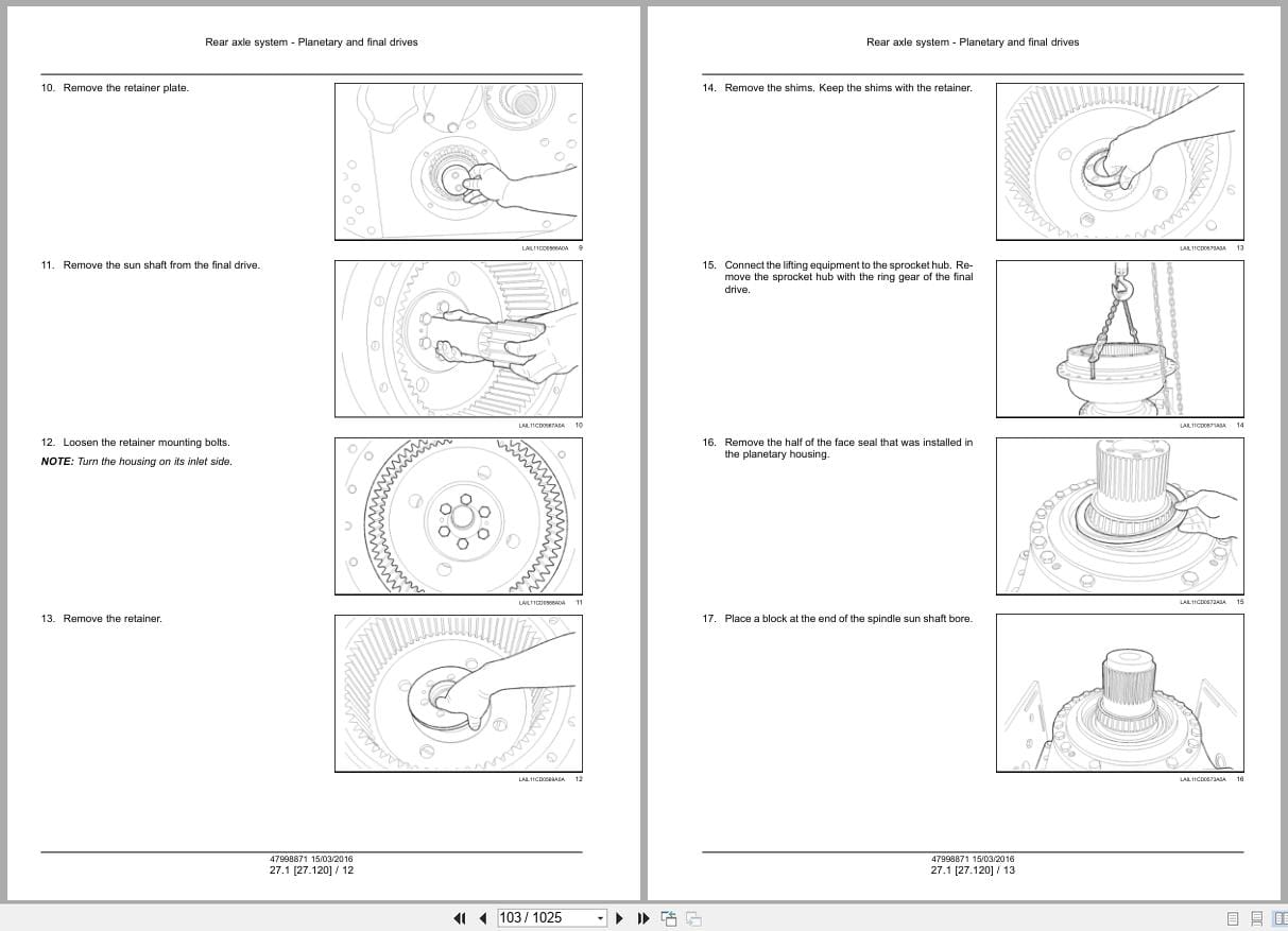 New Holland Crawler Dozer D140B Service Manual 47998871 (2)