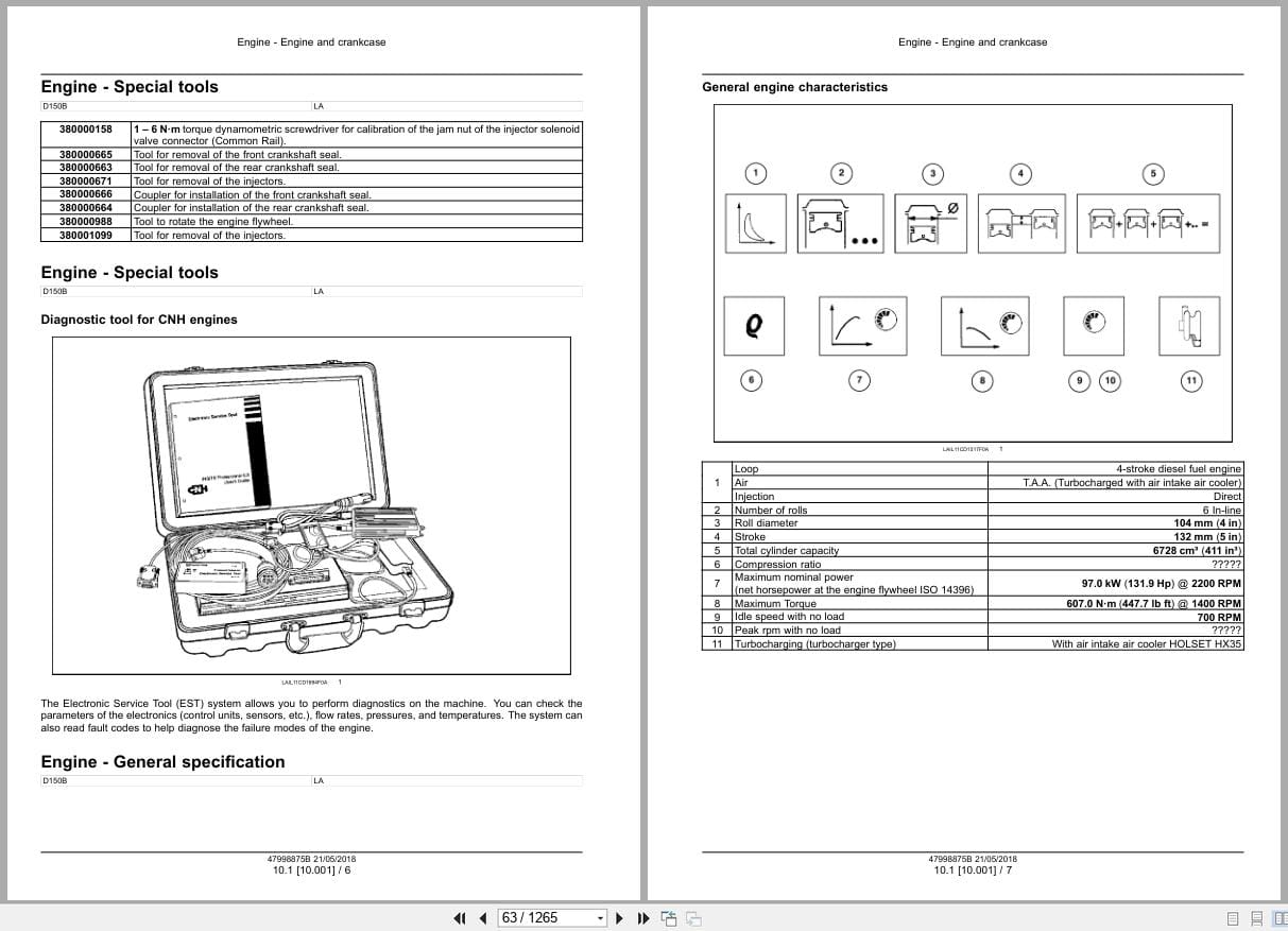 New Holland Crawler Dozer D150B Service Manual 47998875B (2)