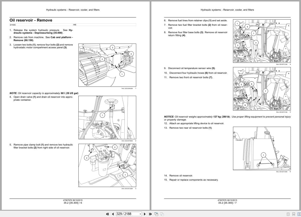 New Holland Crawler Dozer D150C Stage IIIB Service Manual 47907876 (2)