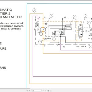 New Holland Crawler Dozer D150C Tier 2 Hydraulic Schematic RAC47907886 (1)