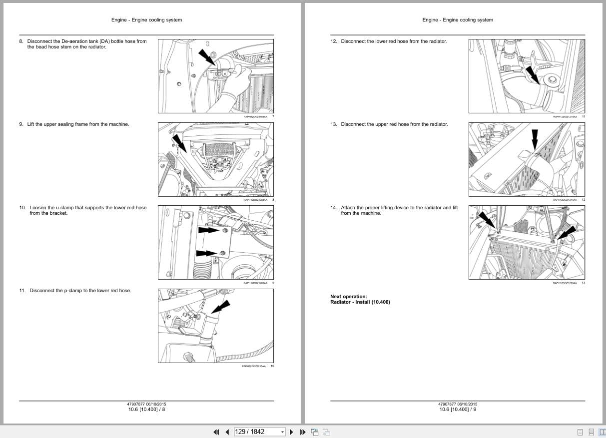 New Holland Crawler Dozer D150C Tier 2 Service Manual 47907877 (2)
