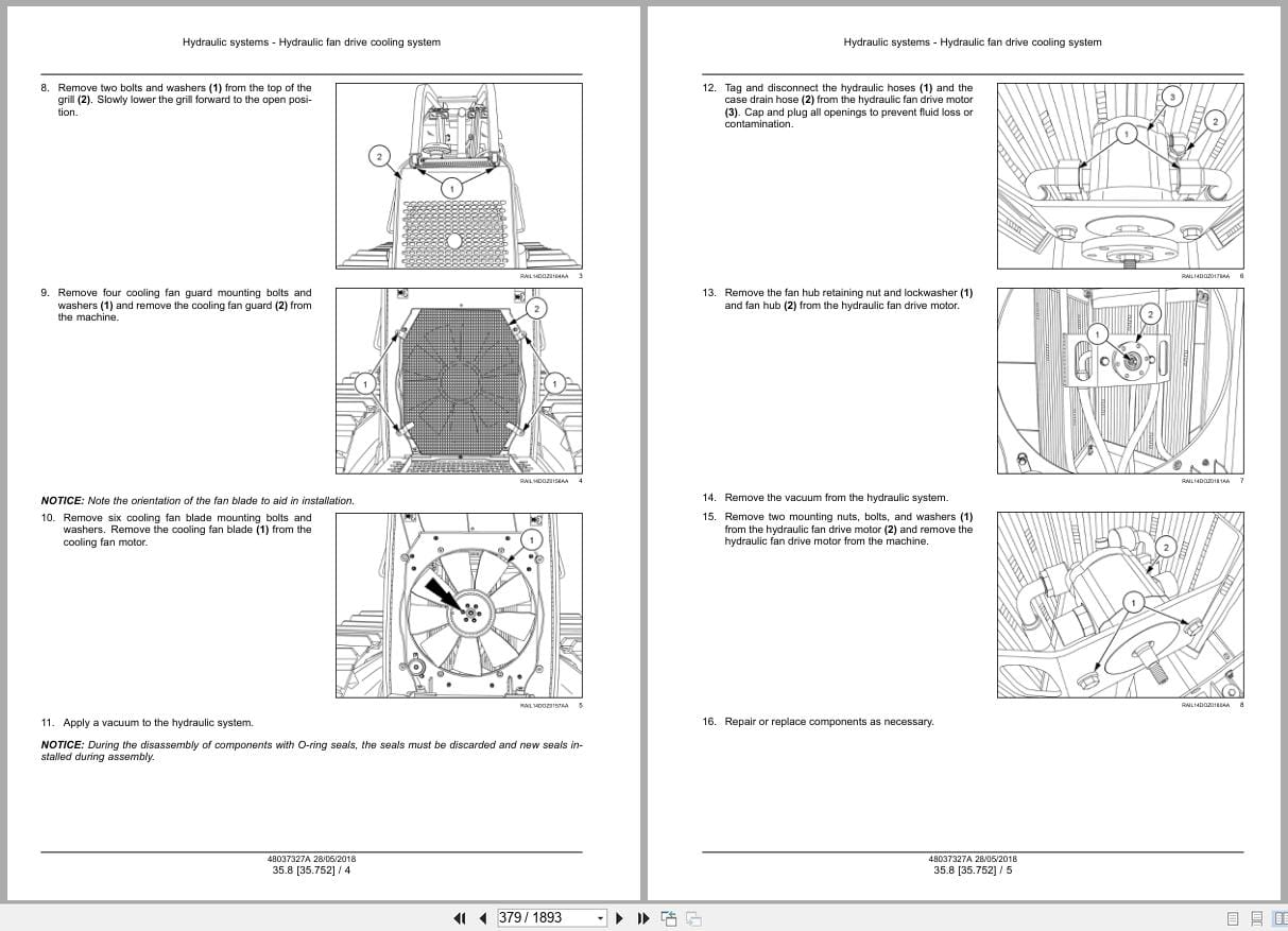 New Holland Crawler Dozer D180C Service Manual 48037327A (2)