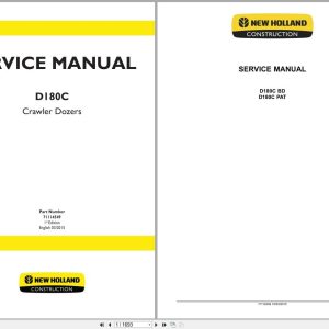 New Holland Crawler Dozer D180C Service Manual 71114549 (1)