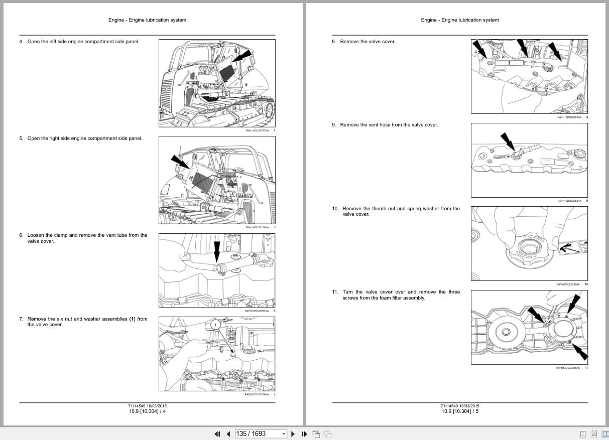 New Holland Crawler Dozer D180C Service Manual 71114549 (2)