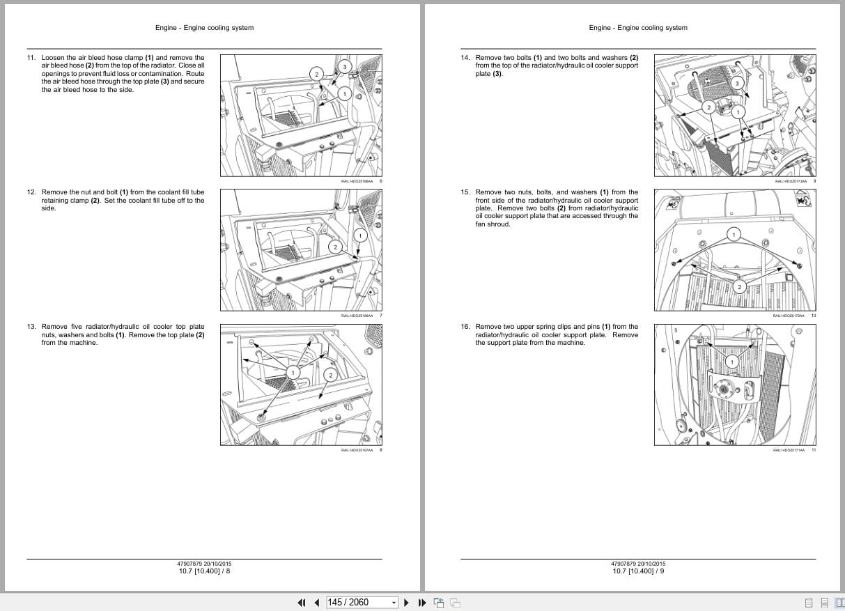 New Holland Crawler Dozer D180C Tier 2 Service Manual 47907879 (2)